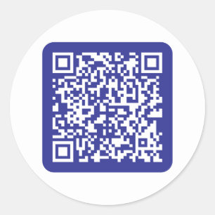 Erstellen Sie einen scannbaren QR-Code   Bearbeitb Runder Aufkleber