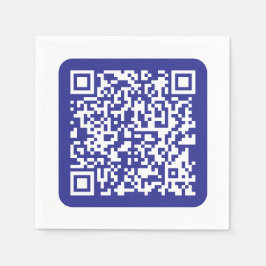 Erstellen Sie einen scannbaren QR-Code | Bearbeitb Serviette