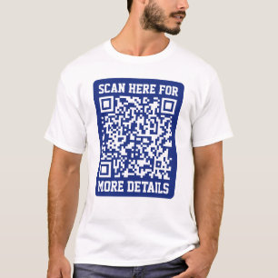 Erstellen Sie einen scannbaren QR-Code Marinebla T-Shirt