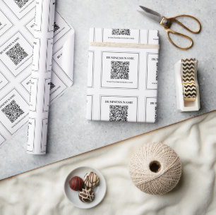 Erstellen Sie einen scannbaren QR-Code Schwarz & Geschenkpapier