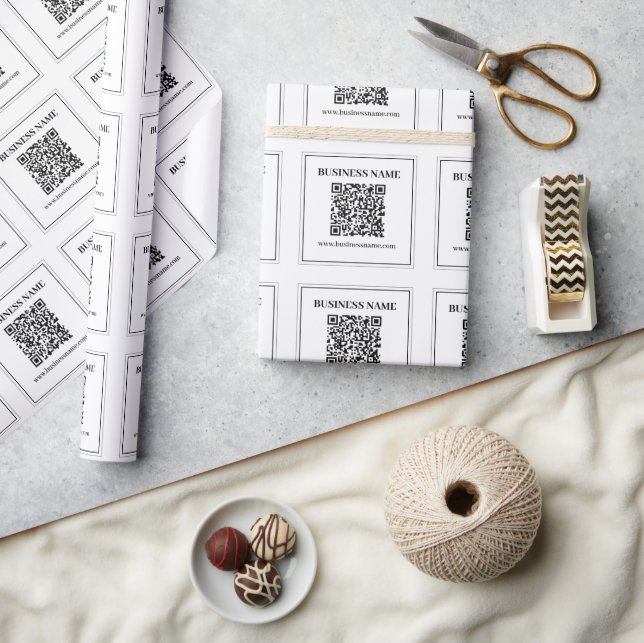 Erstellen Sie einen scannbaren QR-Code | Schwarz & Geschenkpapier (Kunsthandwerk)