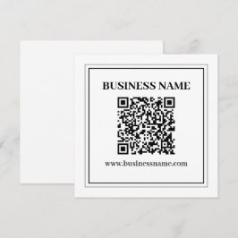 Erstellen Sie einen scannbaren QR-Code | Schwarz & Mitteilungskarte
