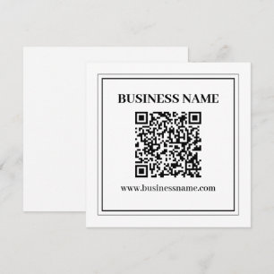 Erstellen Sie einen scannbaren QR-Code Schwarz & Mitteilungskarte