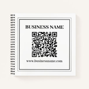 Erstellen Sie einen scannbaren QR-Code   Schwarz & Notizbuch