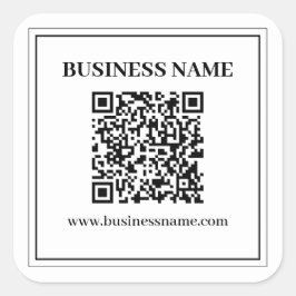 Erstellen Sie einen scannbaren QR-Code | Schwarz & Quadratischer Aufkleber