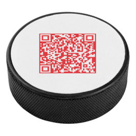 Erstellen Sie einen scannbaren roten (editierbaren Eishockey Puck
