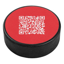 Erstellen Sie einen scannbaren roten (editierbaren Eishockey Puck