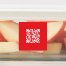 Erstellen Sie einen scannbaren roten QR-Code wasse Etiketten