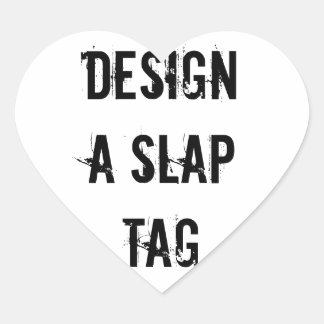 Erstellen Sie einen Slap-Tag-Design-Sticker Graffi Herz-Aufkleber