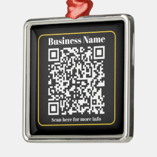 Erstellen Sie einen sofort scannbaren Geschäfts-QR Ornament Aus Metall