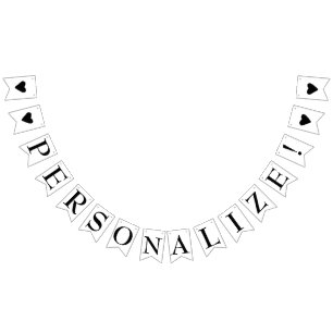 Erstellen Sie einfach Ihr eigenes Niedliches Black Wimpelkette