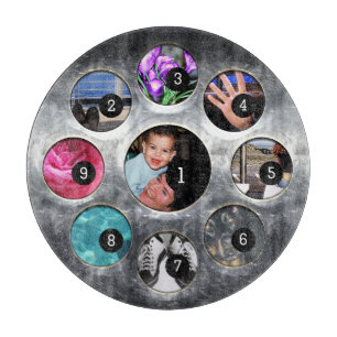 Erstellen Sie einfach Ihre eigene mit 9 Fotos habe Schneidebrett