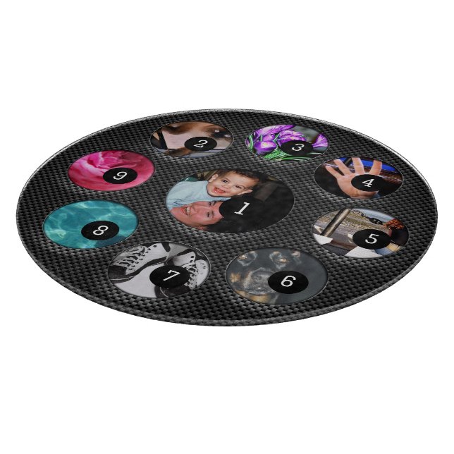 Erstellen Sie einfach Ihre eigene mit 9 Fotos habe Schneidebrett (Ecke)