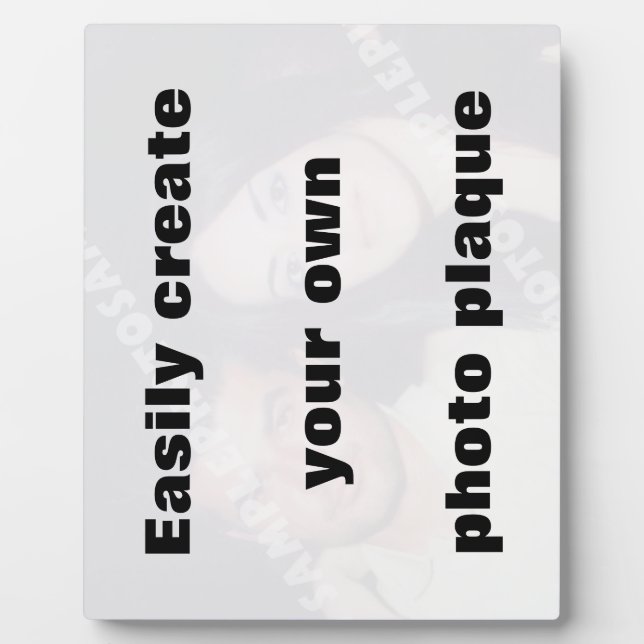 Erstellen Sie einfach Ihre Fotoplaque Entfernen Si Fotoplatte (Vorderseite)