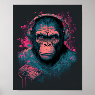 Erstellen Sie einzigartige Wandkunst mit Monkey-Po Poster
