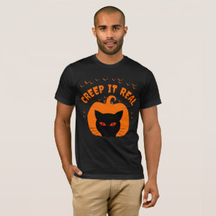 ERSTELLEN SIE ES WIRKLICH FUNNY CAT HALLOWEY T-Shirt