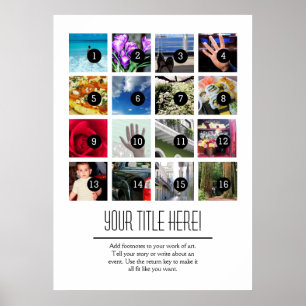 Erstellen Sie ganz einfach Ihr eigenes Foto Poster