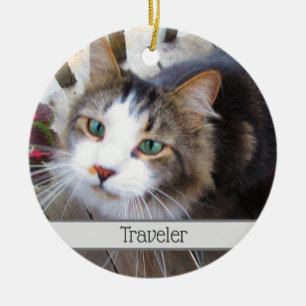 Erstellen Sie ganz einfach Ihre eigenen Add 2 Foto Keramik Ornament