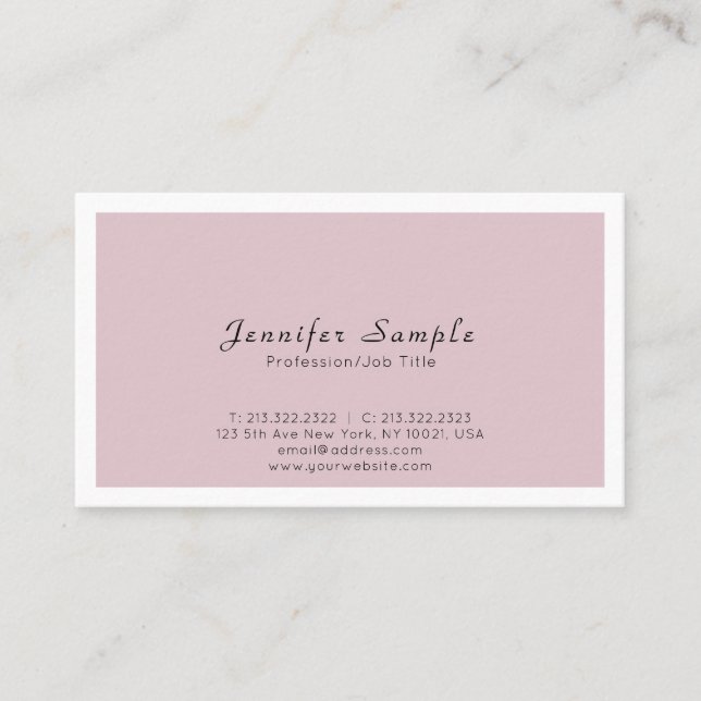 Erstellen Sie Ihr Berufliches, modernes, sauberes  Visitenkarte (Vorderseite)