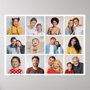 Erstellen Sie Ihr eigenes 12 Foto Collage Poster