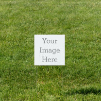 Erstellen Sie Ihr eigenes 12" x 12" Yard-Zeichen m Gartenschild
