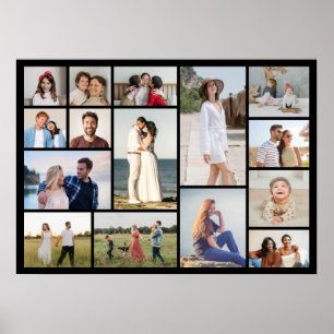Erstellen Sie Ihr eigenes 15-Foto-Collagen-Poster Poster