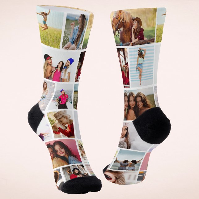Erstellen Sie Ihr eigenes 18-Foto-Bild individuell Socken (Von Creator hochgeladen)