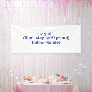 Erstellen Sie Ihr eigenes 1,2 m x 3 m großes Indoo Banner