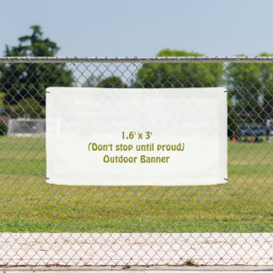 Erstellen Sie Ihr eigenes 1,6' x 3' Outdoor-Produk Banner