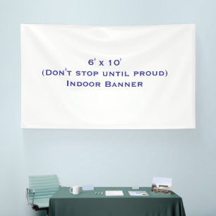 Erstellen Sie Ihr eigenes 1,8 m x 3 m großes Indoo Banner