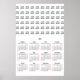 Erstellen Sie Ihr eigenes 2021 Custom Calendar Pos Poster