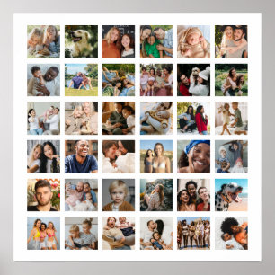 Erstellen Sie Ihr eigenes 36-Foto-Collage-Plakat Poster
