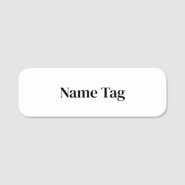 Erstellen Sie Ihr eigenes 3" x 1"  Namensschild (Vorderseite)