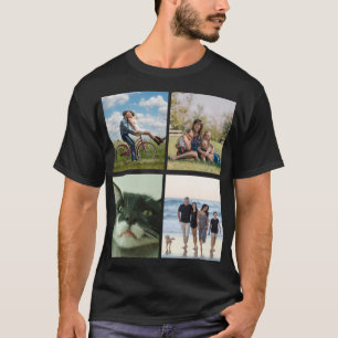 Erstellen Sie Ihr eigenes 4-Foto-Collage-Bild T-Shirt