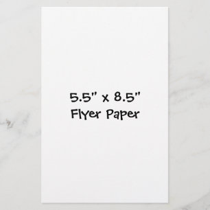 Erstellen Sie Ihr eigenes 5,5" x 8,5" Flyer-Papier Flyer