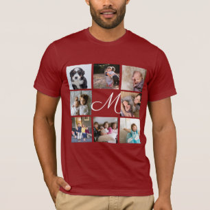 Erstellen Sie Ihr eigenes 8-Collage Family Monogra T-Shirt