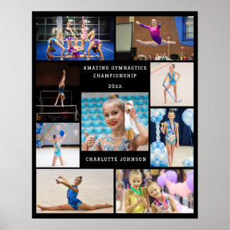 Erstellen Sie Ihr eigenes 9 Foto Collage Gymnastic Poster