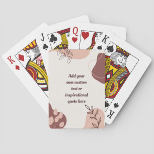 Erstellen Sie Ihr eigenes Abstraktes Motivierend Z Spielkarten