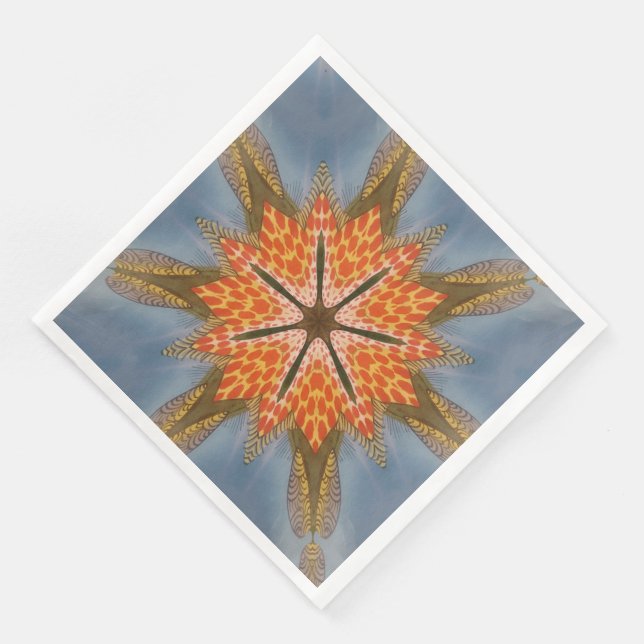 Erstellen Sie Ihr eigenes afrikanisches Tierdruckd Serviette (Ecke)