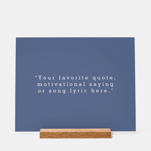 Erstellen Sie Ihr eigenes Angebot Acrylschild (Vorderseite)