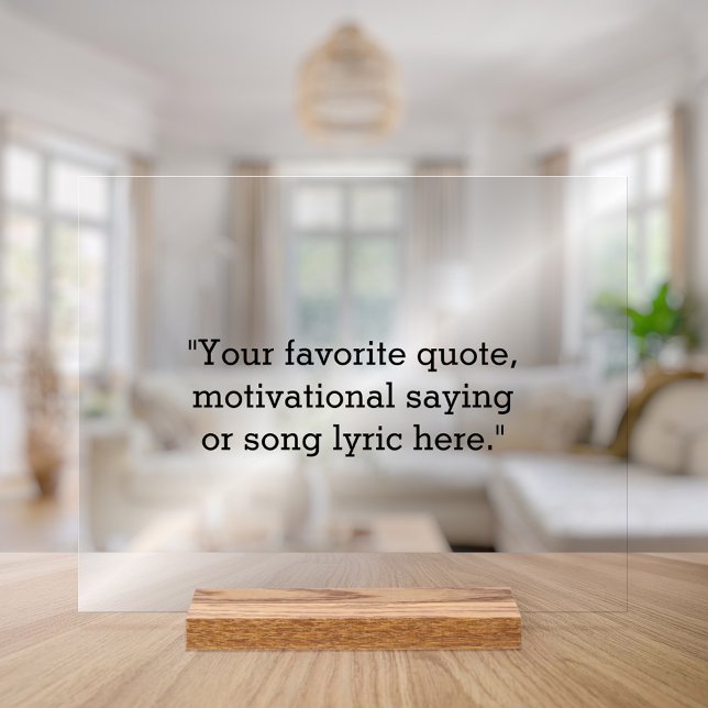 Erstellen Sie Ihr eigenes Angebot Acrylschild (Von Creator hochgeladen)