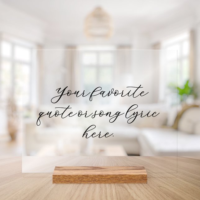 Erstellen Sie Ihr eigenes Angebot Acrylschild (Von Creator hochgeladen)