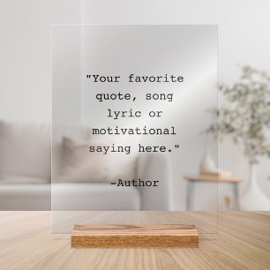 Erstellen Sie Ihr eigenes Angebot Acrylschild