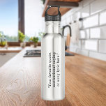 Erstellen Sie Ihr eigenes Angebot Edelstahlflasche<br><div class="desc">Erstellen Sie Ihre eigene Wasserflasche für Anführungszeichen. Großartiges personalisiertes Geschenk einfach Ihren eigenen Text hinzufügen. Funktioniert mit minimalistischer Schrift-Typografie.</div>