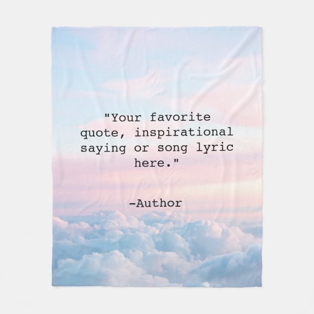 Erstellen Sie Ihr eigenes Angebot Fleecedecke (Vorderseite)