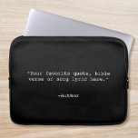 Erstellen Sie Ihr eigenes Angebot Laptopschutzhülle<br><div class="desc">Erstellen Sie Ihren eigenen,  individuellen Kostenvoranschlag Laptop-Ärmel. Funktioniert mit minimalistischer Schrift-Typografie.</div>