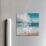 Erstellen Sie Ihr eigenes Angebot Magnet<br><div class="desc">Erstellen Sie Ihren eigenen Anführungsmagnet. Personalisieren Sie diesen Magneten mit moderner minimalistischer Typografie und Strandlandschaft.</div>