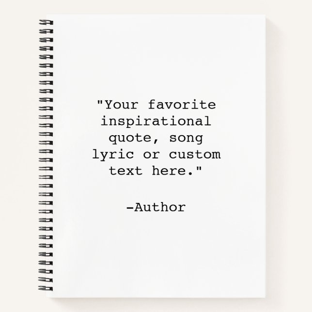 Erstellen Sie Ihr eigenes Angebot Notizbuch (Vorderseite)