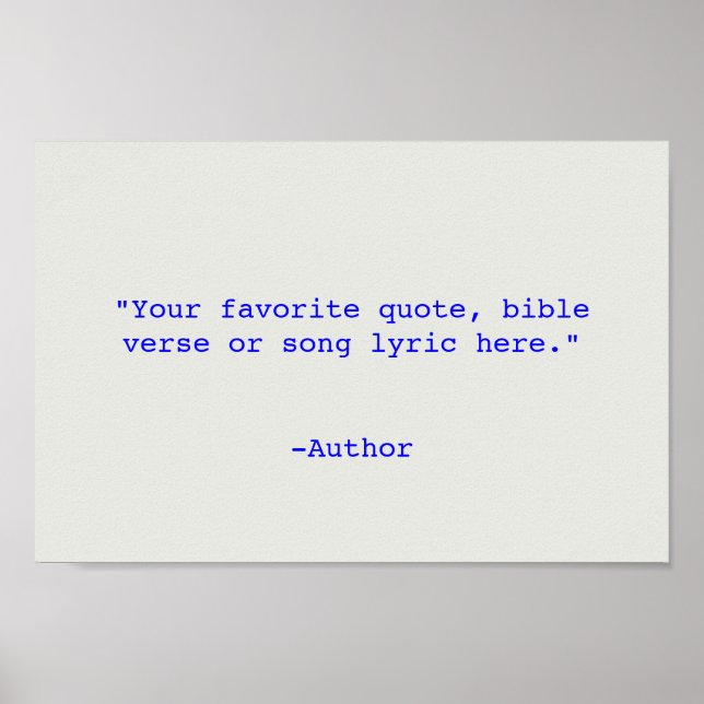 Erstellen Sie Ihr eigenes Angebot Poster (Vorne)