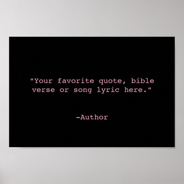 Erstellen Sie Ihr eigenes Angebot Poster (Vorne)